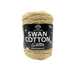 Cordino Swan cotton glitter - Merceria creativa