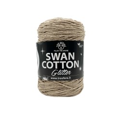 Cordino Swan cotton glitter - Merceria creativa