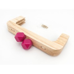 Click clack in legno prisma 20 x 8 cm - Merceria creativa