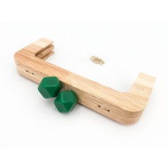 Click clack in legno prisma 20 x 8 cm - Merceria creativa