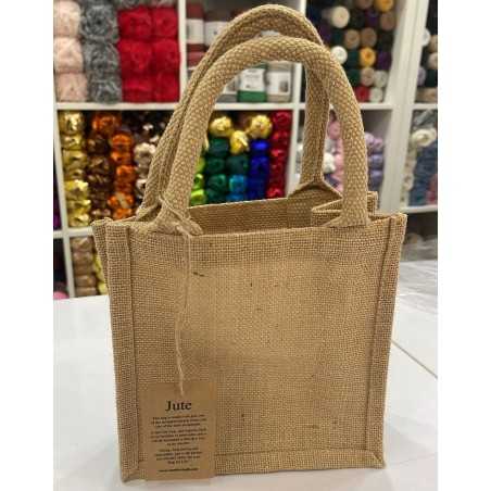 Borsa di yuta colore naturale 20 x 20