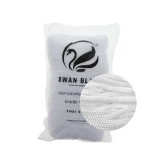 Cordoncino Tre sfere modello Swan Black bianco